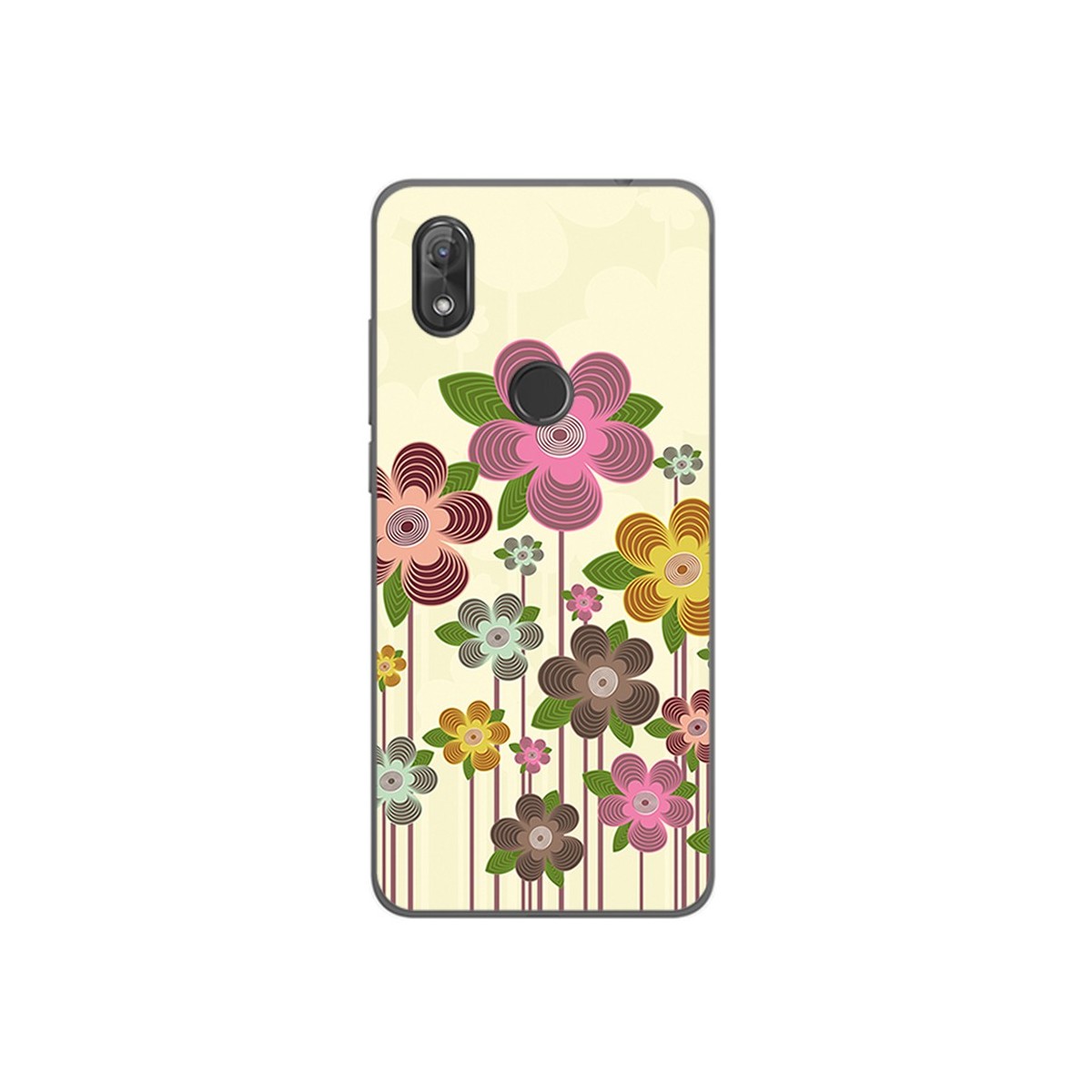 Funda Gel Tpu para Wiko View2 Diseño Primavera En Flor Dibujos
