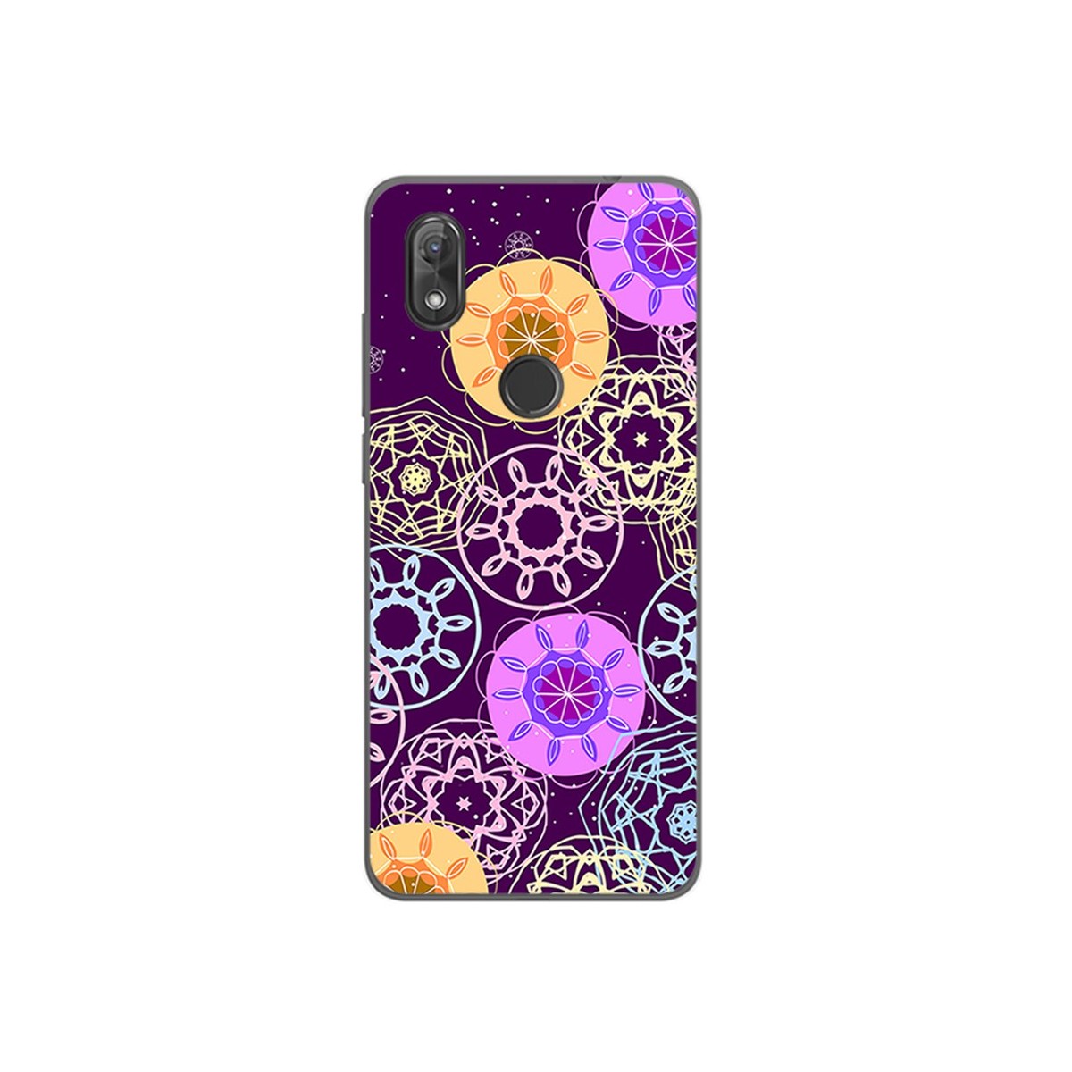Funda Gel Tpu para Wiko View2 Diseño Radial Dibujos