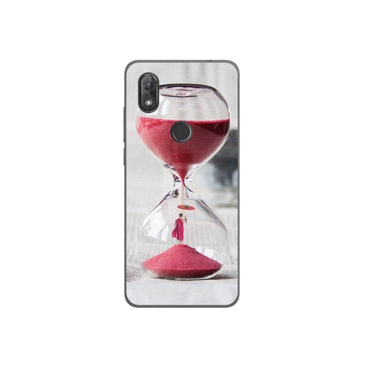 Funda Gel Tpu para Wiko View2 Diseño Reloj Dibujos