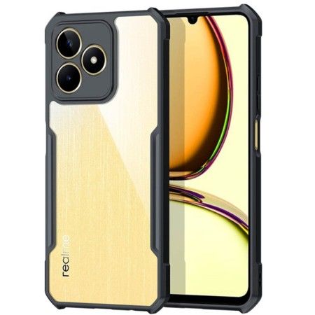 Funda Transparente Reforzada con Borde Negro para Realme Note 50