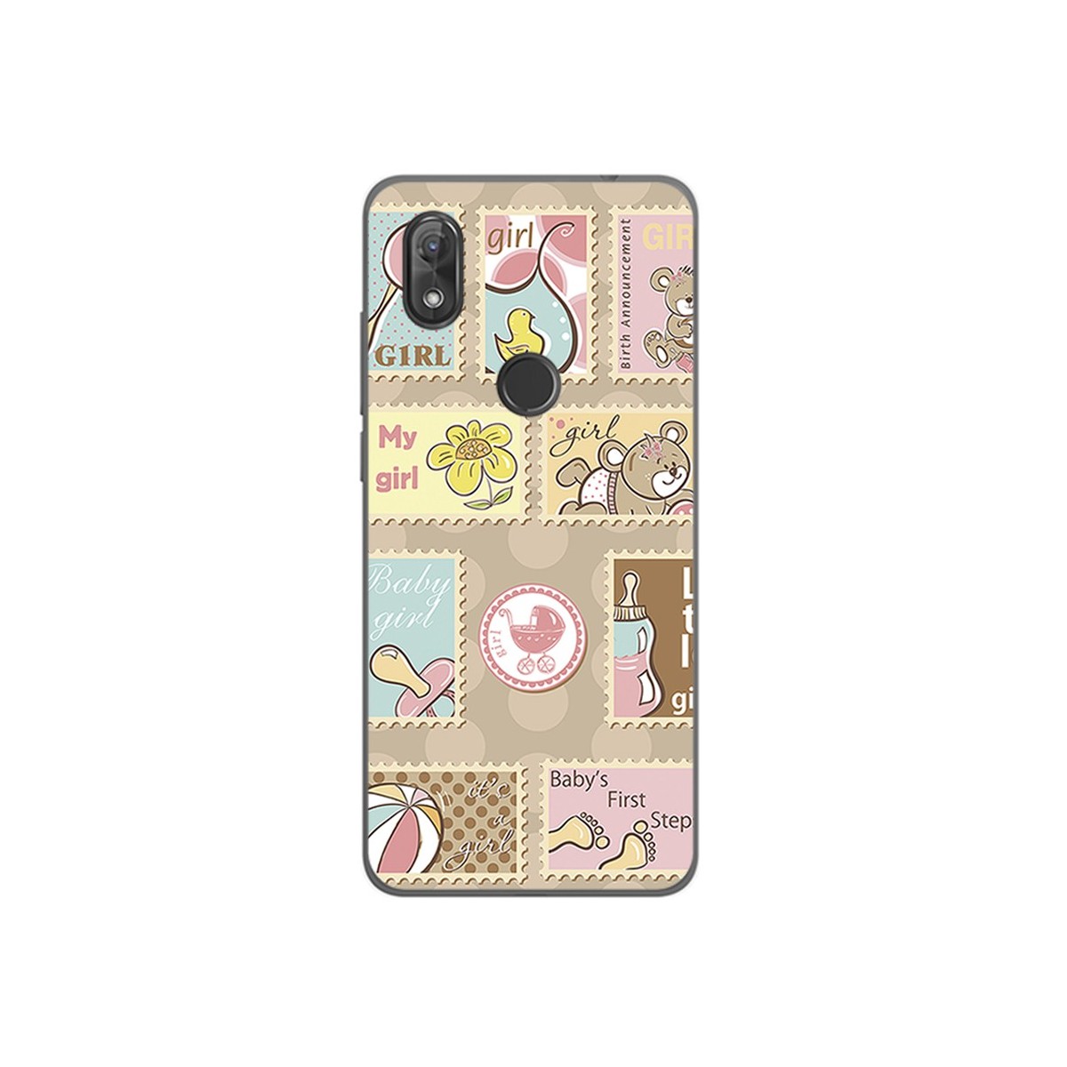 Funda Gel Tpu para Wiko View2 Diseño Sellos Dibujos