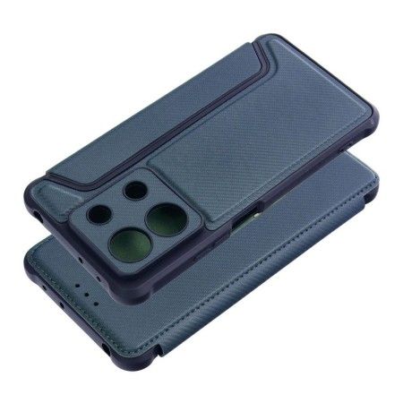 Funda Libro Magnética Antigolpes para Xiaomi Redmi Note 13 5G color Azul