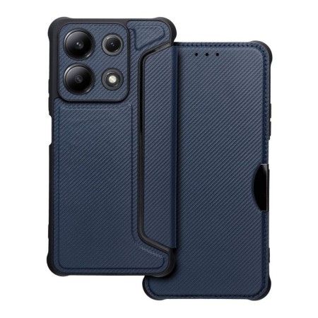 Funda Libro Magnética Antigolpes para Xiaomi Redmi Note 13 4G color Azul