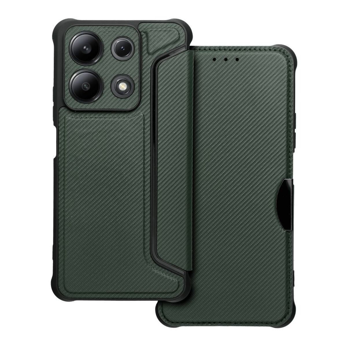 Funda Libro Magnética Antigolpes para Xiaomi Redmi Note 13 4G color Verde