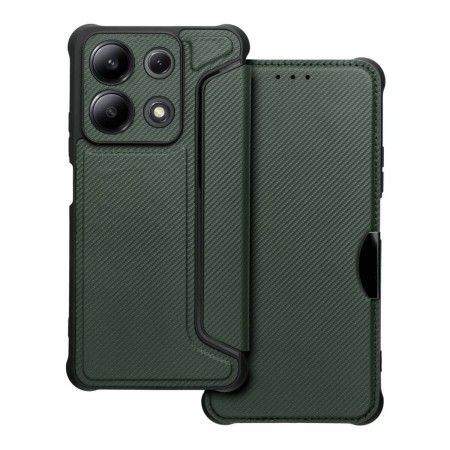 Funda Libro Magnética Antigolpes para Xiaomi Redmi Note 13 4G color Verde