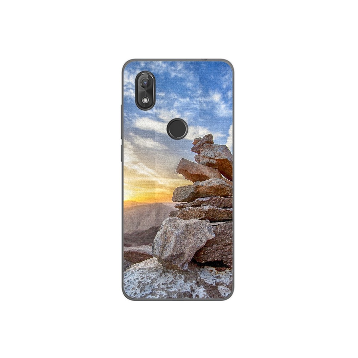 Funda Gel Tpu para Wiko View2 Diseño Sunset Dibujos