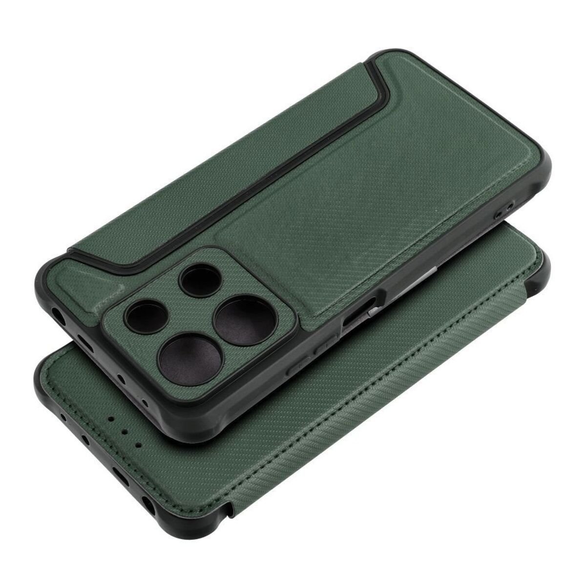 Funda Libro Magnética Antigolpes para Xiaomi Redmi Note 13 4G color Verde