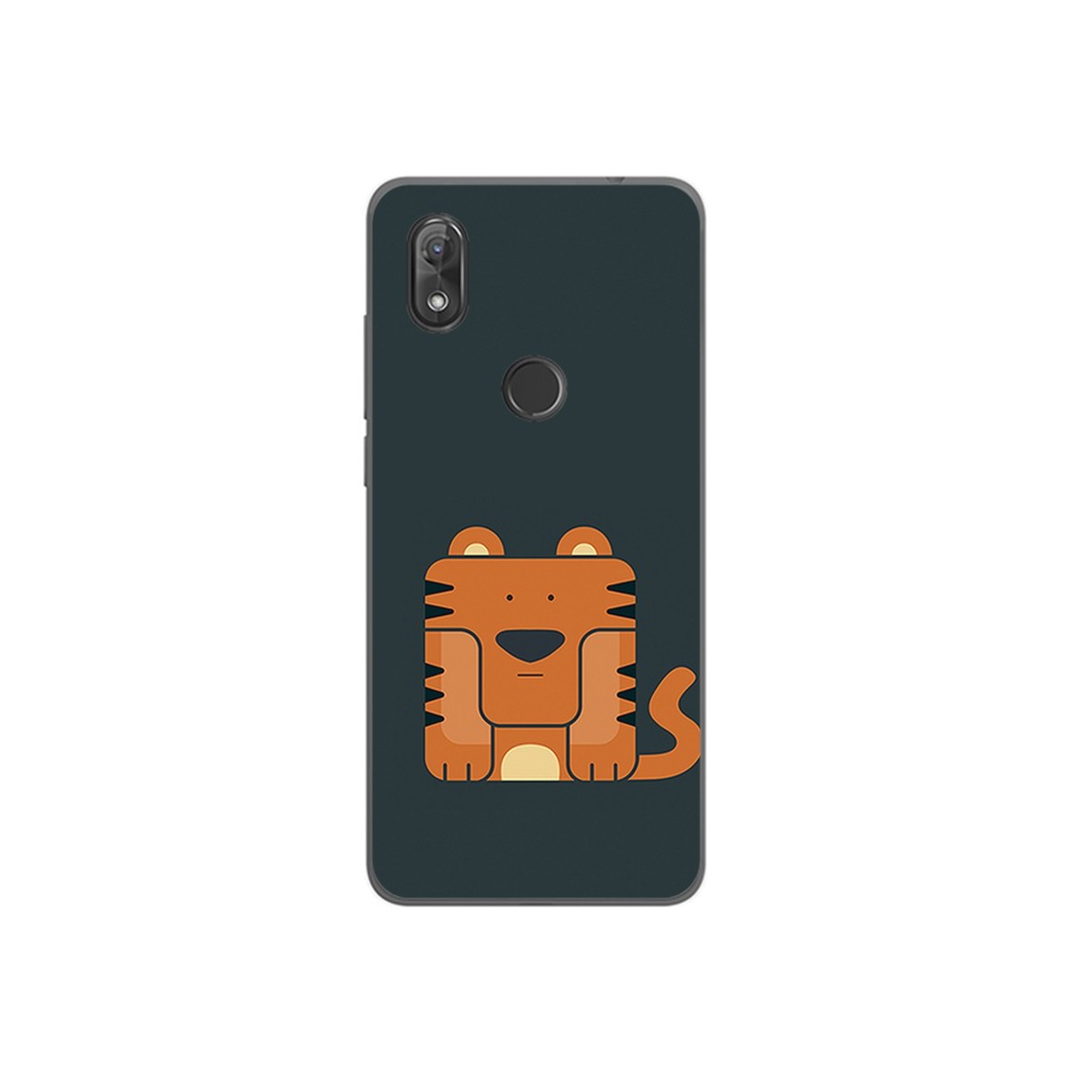 Funda Gel Tpu para Wiko View2 Diseño Tigre Dibujos