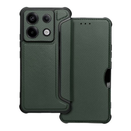 Funda Libro Magnética Antigolpes para Xiaomi Redmi Note 13 Pro 5G color Verde