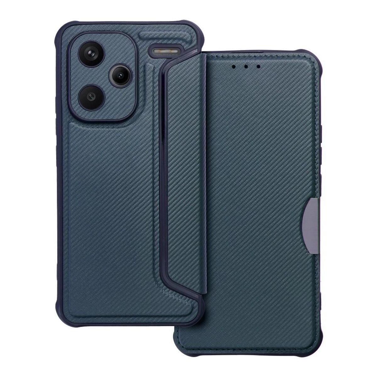 Funda Libro Magnética Antigolpes para Xiaomi Redmi Note 13 Pro+ Plus 5G color Azul
