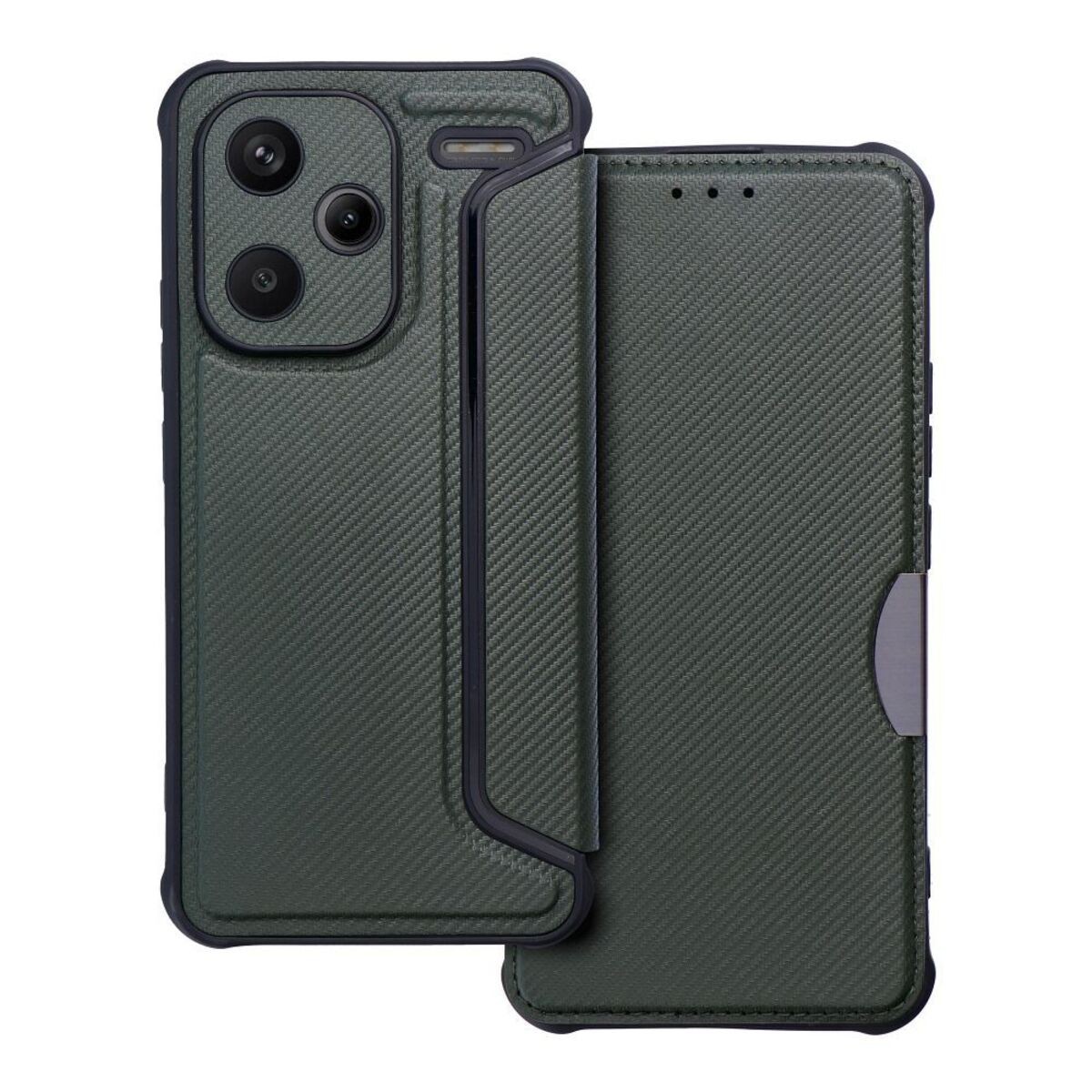 Funda Libro Magnética Antigolpes para Xiaomi Redmi Note 13 Pro+ Plus 5G color Verde