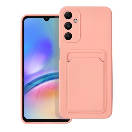 Funda Silicona Líquida con Tarjetero para Samsung Galaxy A05s color Rosa