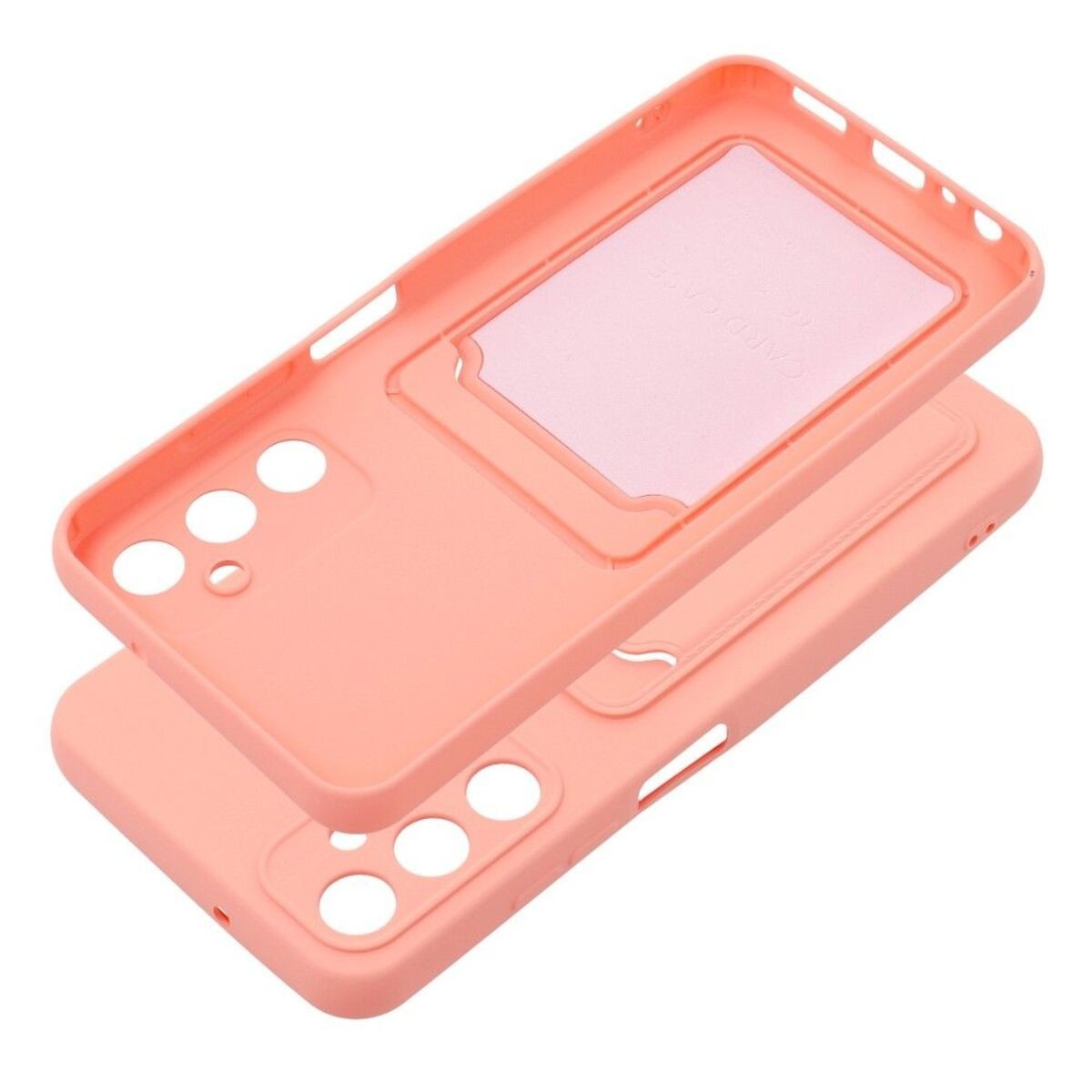 Funda Silicona Líquida con Tarjetero para Samsung Galaxy A05s color Rosa