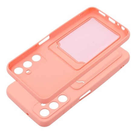 Funda Silicona Líquida con Tarjetero para Samsung Galaxy A05s color Rosa