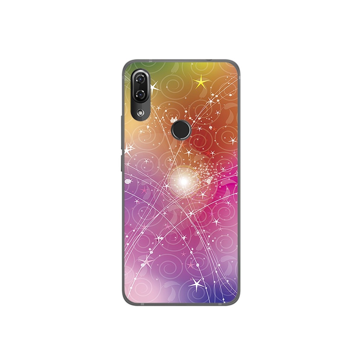 Funda Gel Tpu para Wiko View2 Pro Diseño Abstracto Dibujos