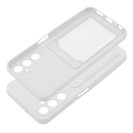 Funda Silicona Líquida con Tarjetero para Samsung Galaxy A05s color Blanca