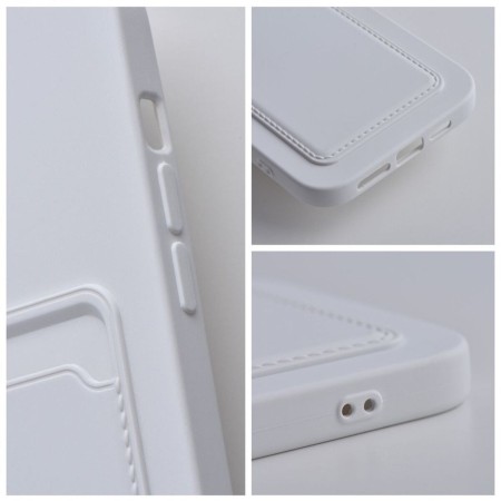 Funda Silicona Líquida con Tarjetero para Samsung Galaxy A05s color Blanca