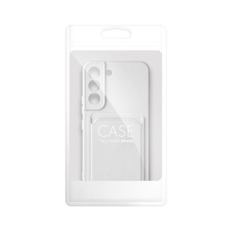 Funda Silicona Líquida con Tarjetero para Samsung Galaxy A05s color Blanca
