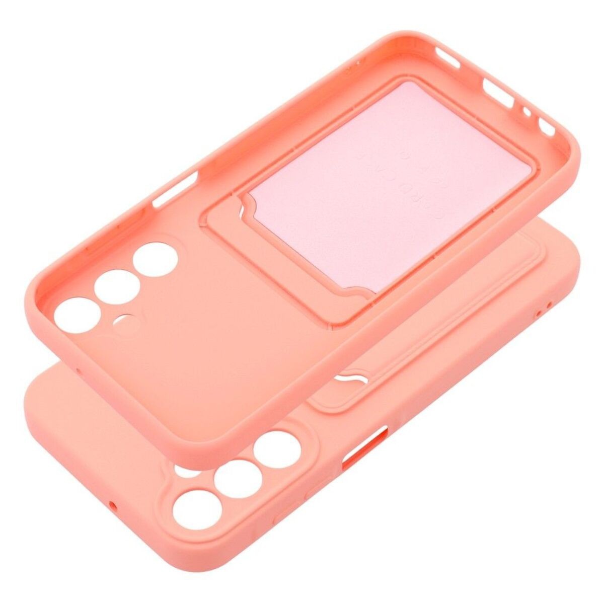Funda Silicona Líquida con Tarjetero para Samsung Galaxy A15 4G / 5G color Rosa
