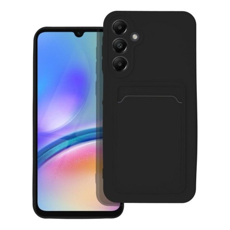 Funda Silicona Líquida con Tarjetero para Samsung Galaxy A25 5G color Negra