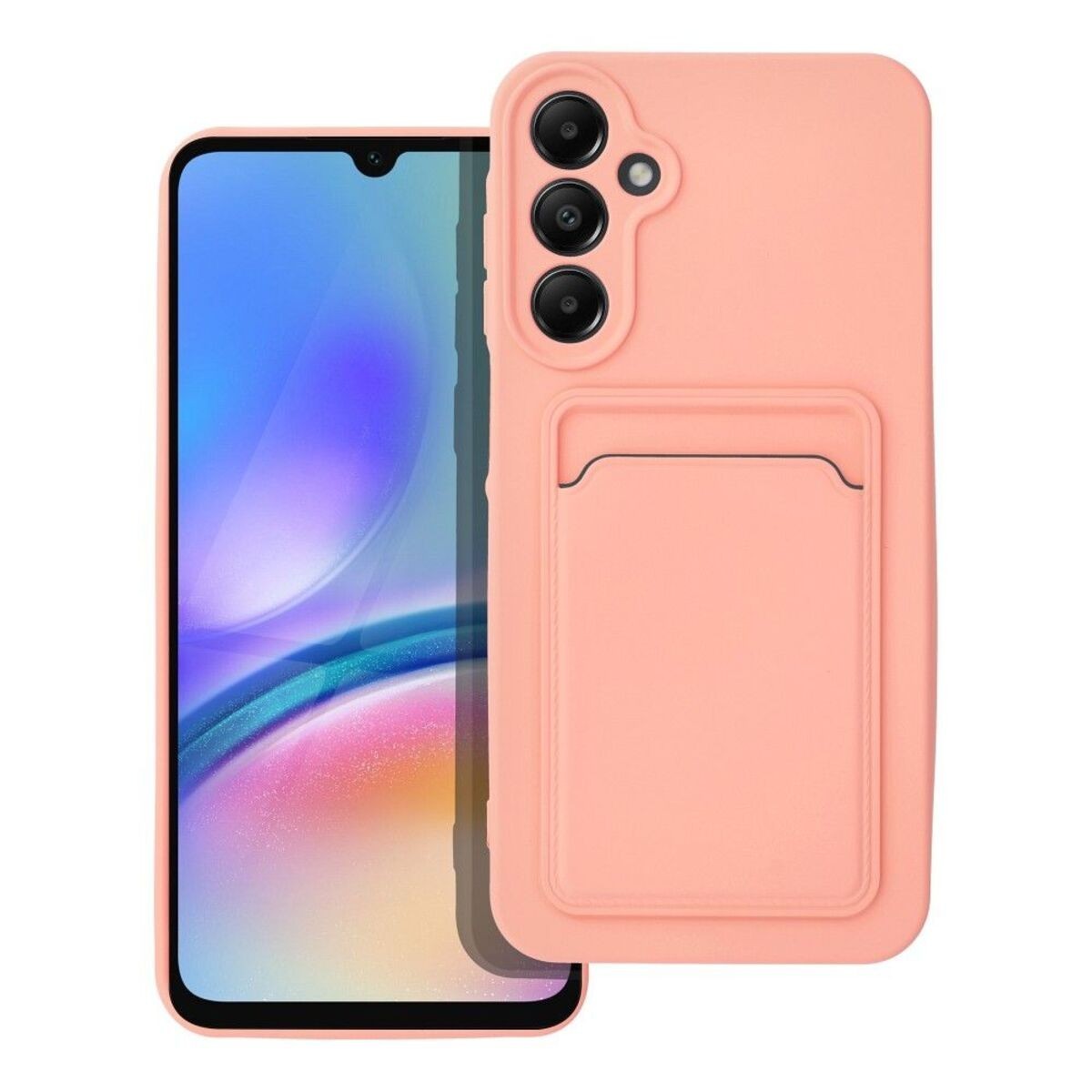 Funda Silicona Líquida con Tarjetero para Samsung Galaxy A25 5G color Rosa