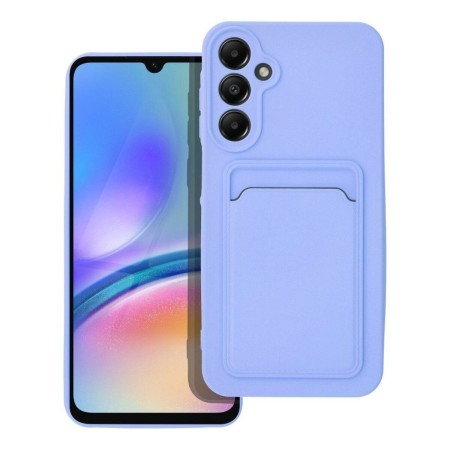Funda Silicona Líquida con Tarjetero para Samsung Galaxy A25 5G color Morada