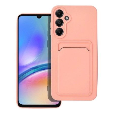 Funda Silicona Líquida con Tarjetero para Samsung Galaxy A35 5G color Rosa