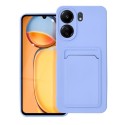 Funda Silicona Líquida con Tarjetero para Xiaomi Redmi 13C color Morada