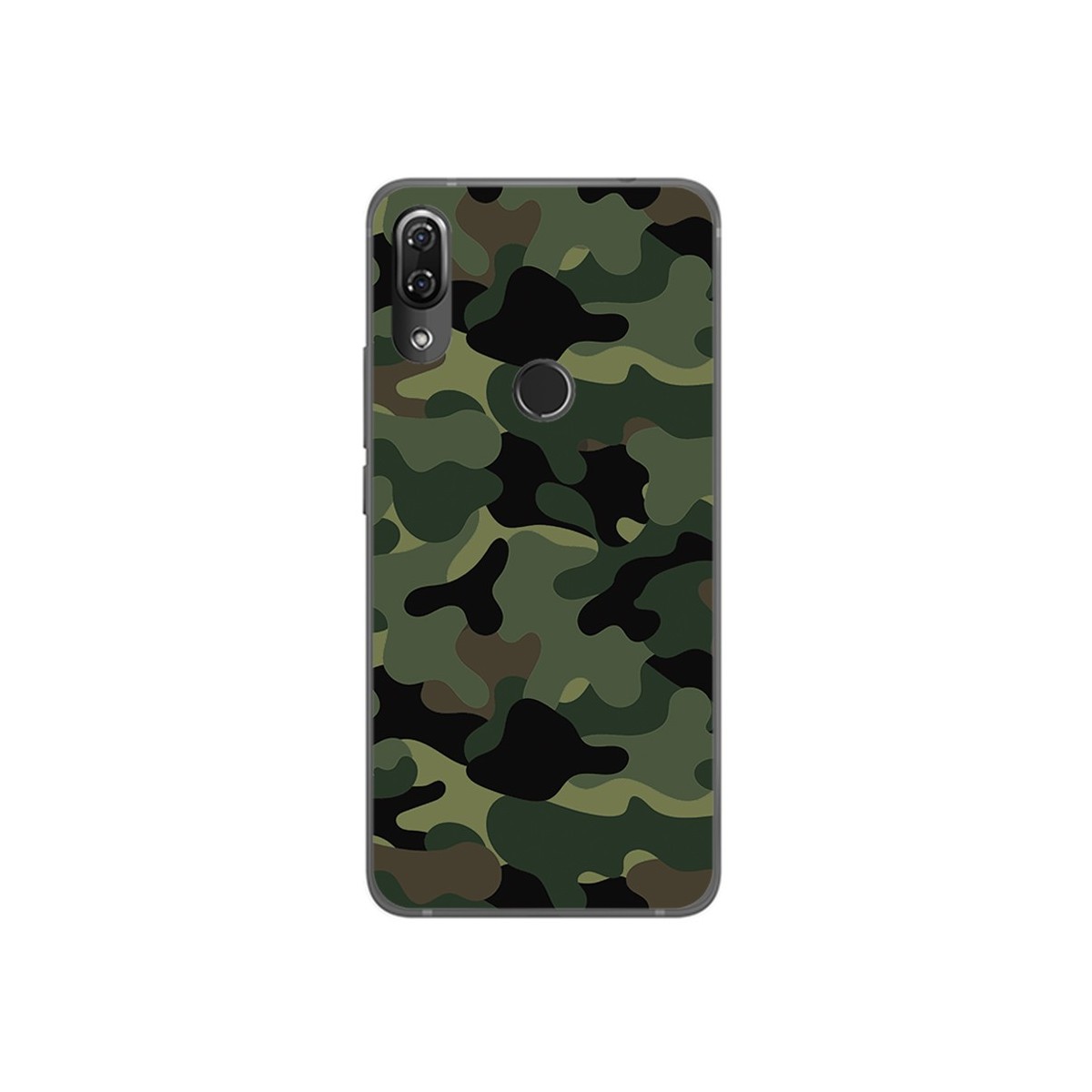 Funda Gel Tpu para Wiko View2 Pro Diseño Camuflaje Dibujos