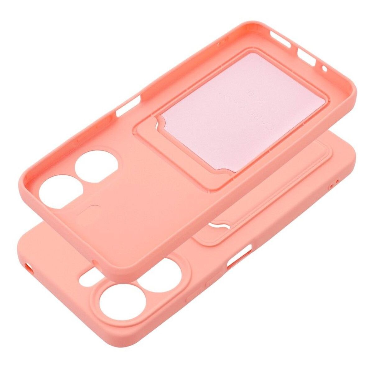 Funda Silicona Líquida con Tarjetero para Xiaomi Poco C65 color Rosa
