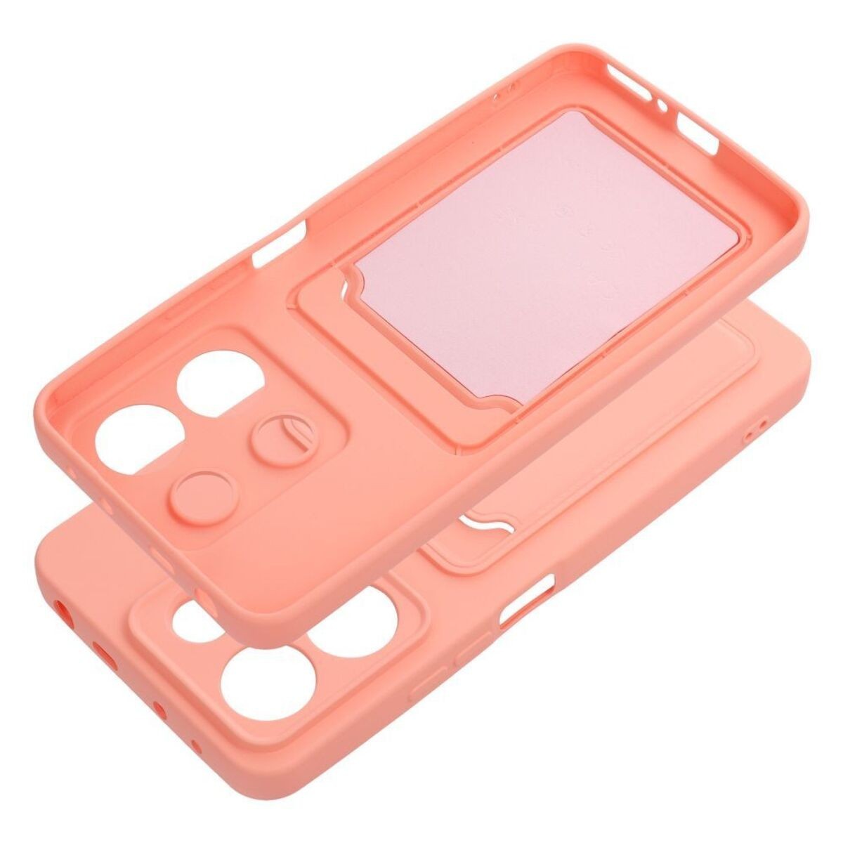 Funda Silicona Líquida con Tarjetero para Xiaomi Redmi Note 13 4G color Rosa