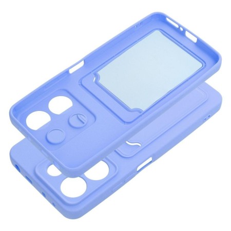 Funda Silicona Líquida con Tarjetero para Xiaomi Redmi Note 13 4G color Morada