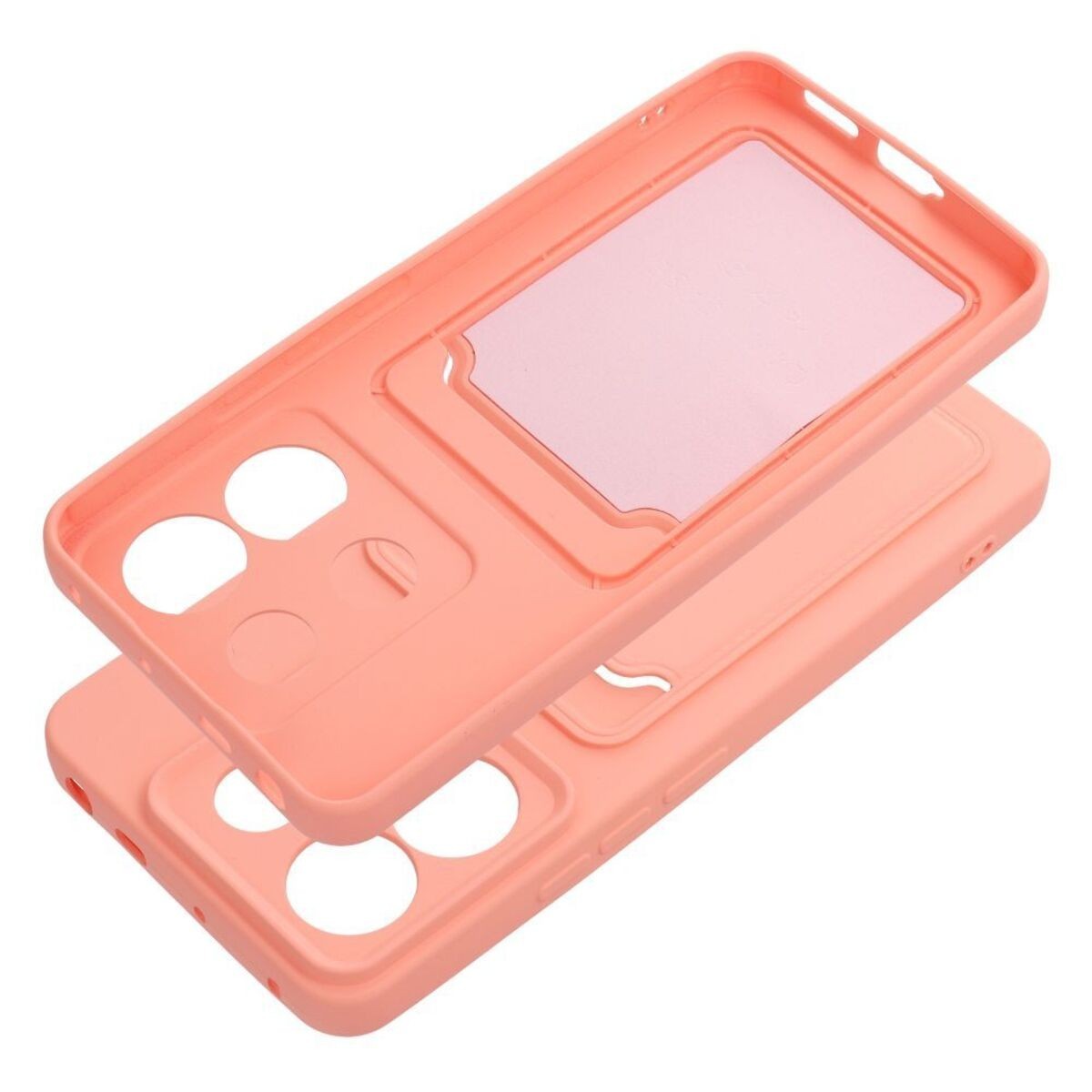 Funda Silicona Líquida con Tarjetero para Xiaomi Redmi Note 13 Pro 5G color Rosa