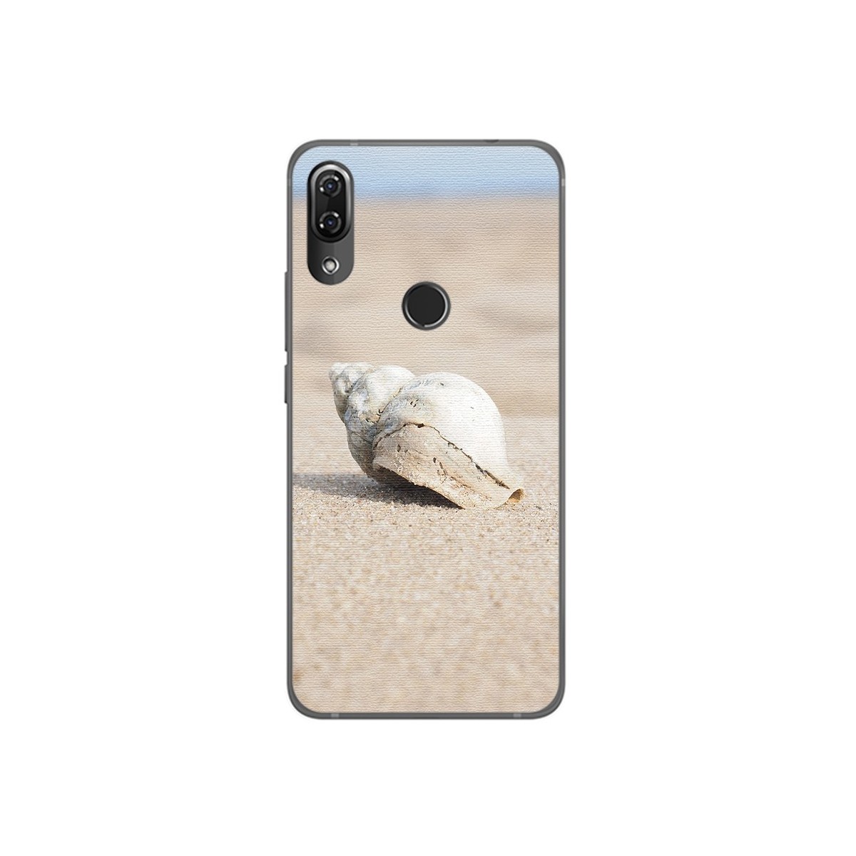 Funda Gel Tpu para Wiko View2 Pro Diseño Concha Dibujos