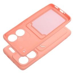Funda Silicona Líquida con Tarjetero para Xiaomi Redmi Note 13 Pro+ Plus 5G color Rosa 2