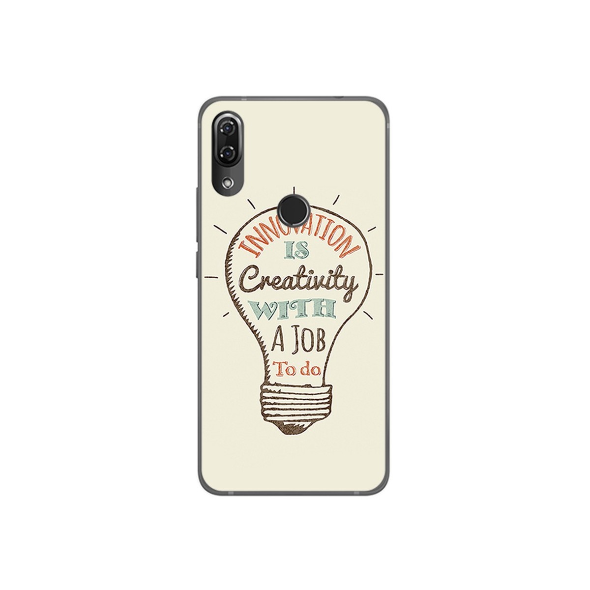 Funda Gel Tpu para Wiko View2 Pro Diseño Creativity Dibujos