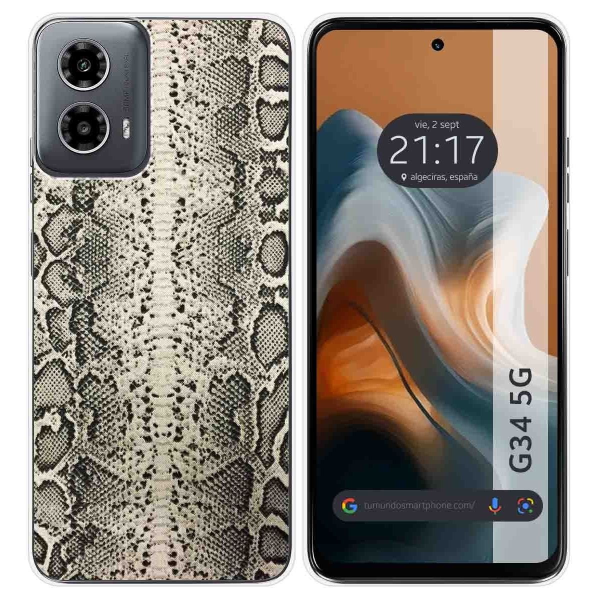 Funda Silicona para Motorola Moto G34 5G diseño Animal 01 Dibujos