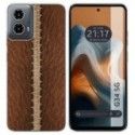 Funda Silicona para Motorola Moto G34 5G diseño Cuero 01 Dibujos