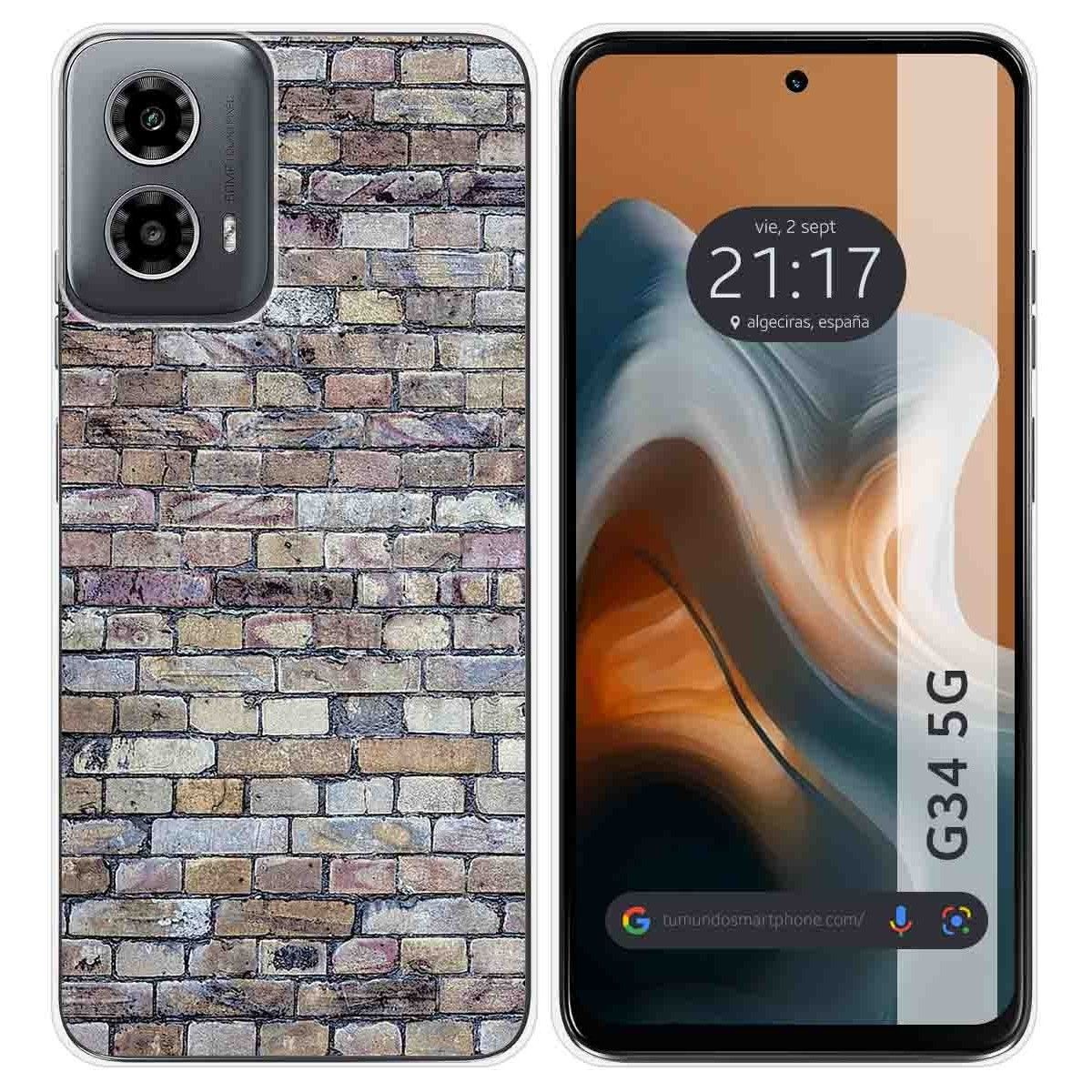 Funda Silicona para Motorola Moto G34 5G diseño Ladrillo 02 Dibujos