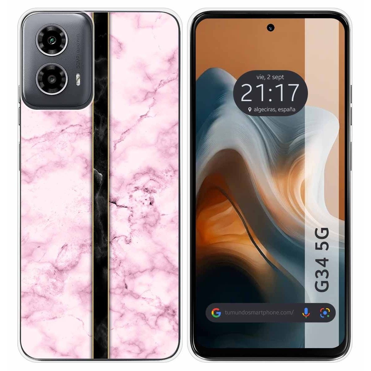 Funda Silicona para Motorola Moto G34 5G diseño Mármol 04 Dibujos