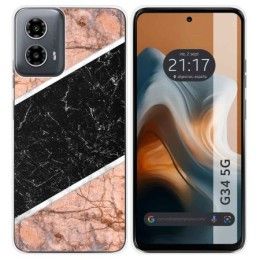 Funda Silicona para Motorola Moto G34 5G diseño Mármol 07 Dibujos