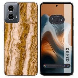 Funda Silicona para Motorola Moto G34 5G diseño Mármol 10 Dibujos