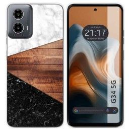 Funda Silicona para Motorola Moto G34 5G diseño Mármol 11 Dibujos