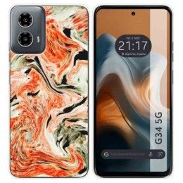 Funda Silicona para Motorola Moto G34 5G diseño Mármol 12 Dibujos