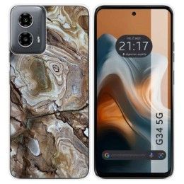 Funda Silicona para Motorola Moto G34 5G diseño Mármol 14 Dibujos