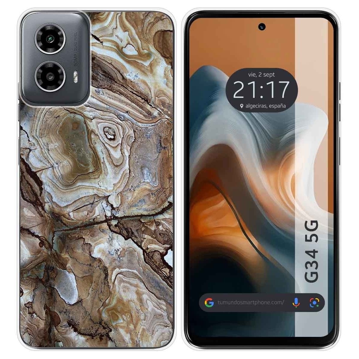 Funda Silicona para Motorola Moto G34 5G diseño Mármol 14 Dibujos