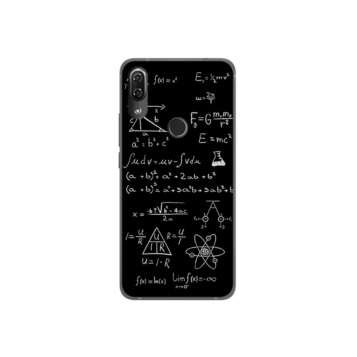 Funda Gel Tpu para Wiko View2 Pro Diseño Formulas Dibujos