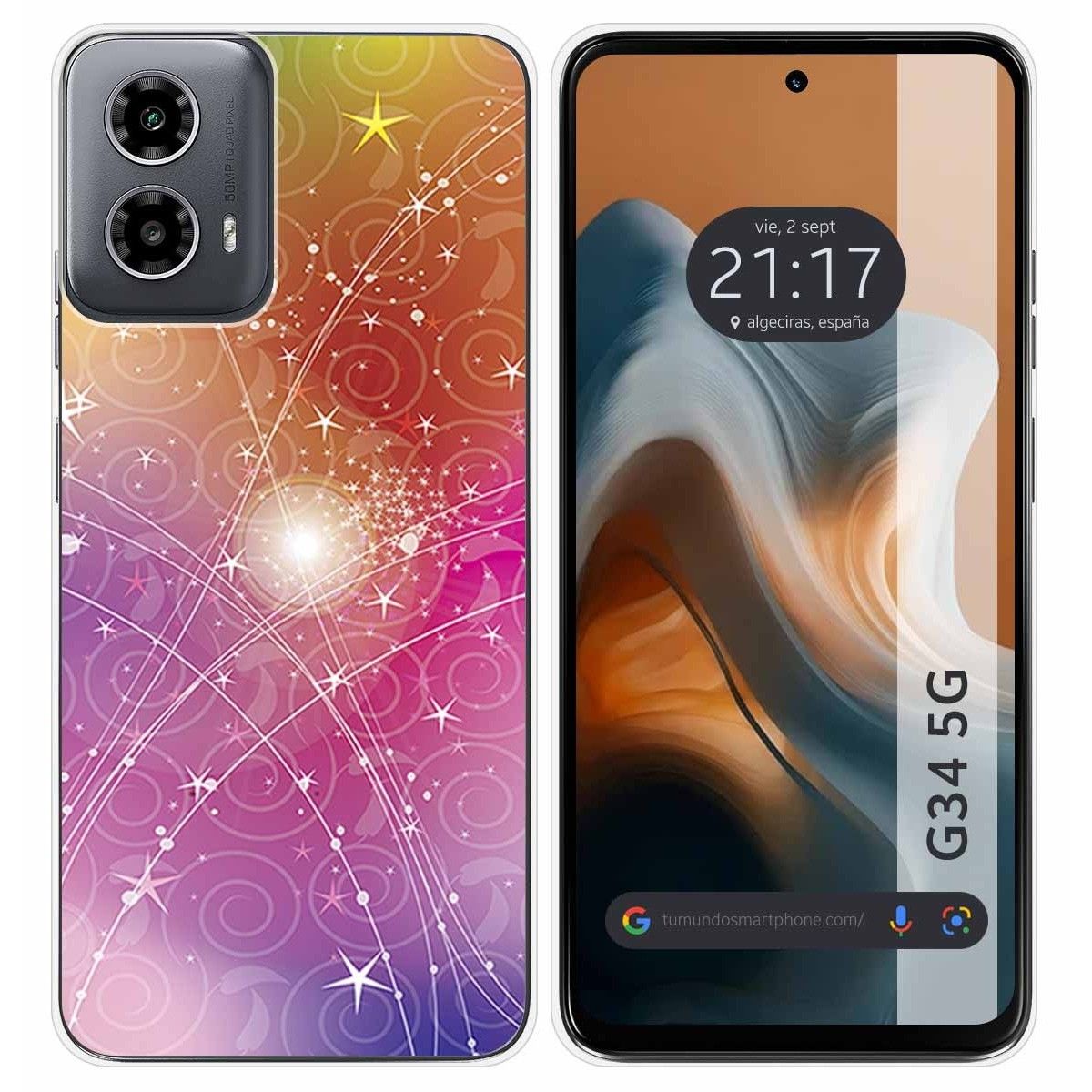 Funda Silicona para Motorola Moto G34 5G diseño Abstracto Dibujos