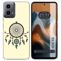 Funda Silicona para Motorola Moto G34 5G diseño Atrapasueños Dibujos