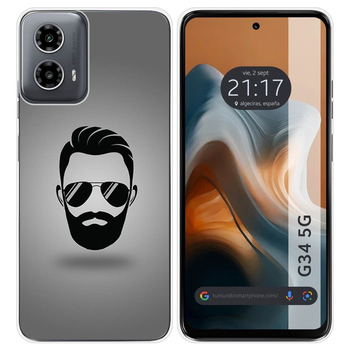 Funda Silicona para Motorola Moto G34 5G diseño Barba Dibujos